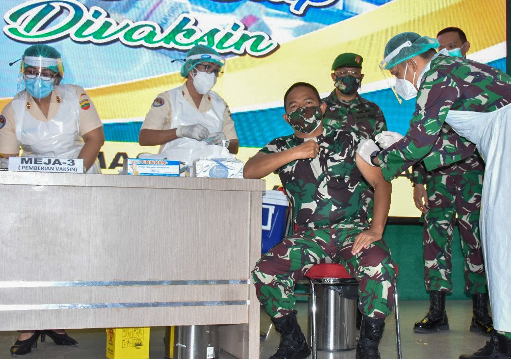 Usai Divaksin Covid-19, Pangdam I/BB: Tetap Jalankan 3M Prokes