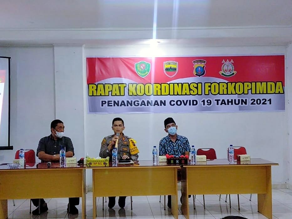 Antisipasi Covid-19, Forkopimda Tapsel Membahas Sanksi Langgar Prokes