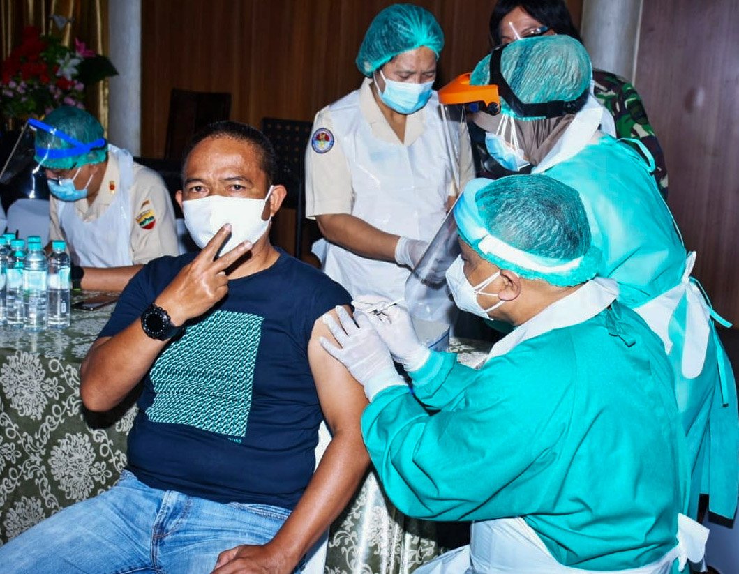 Vaksinasi Tahap II, Pangdam I/BB: Tetap Patuhi Prokes