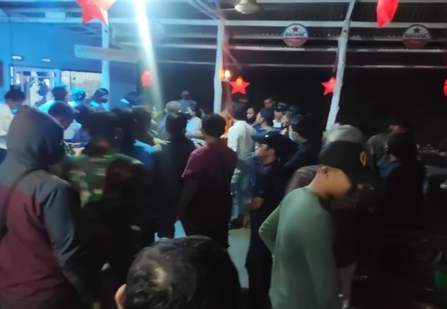 Tekan Kluster Covid-19, Polsek Batunadua Razia Pekat di Labuhan Rasoki