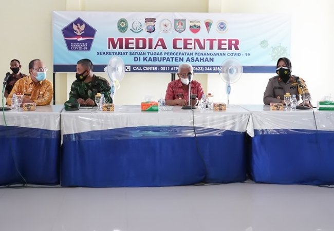 Bupati Asahan Pimpin Rapat Penjemputan Vaksin Covid 19