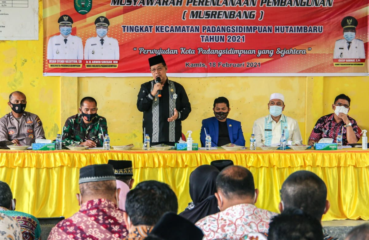Musrenbang Hutaimbaru, Arwin Siregar: Pastikan Semua Usulan Ditampung