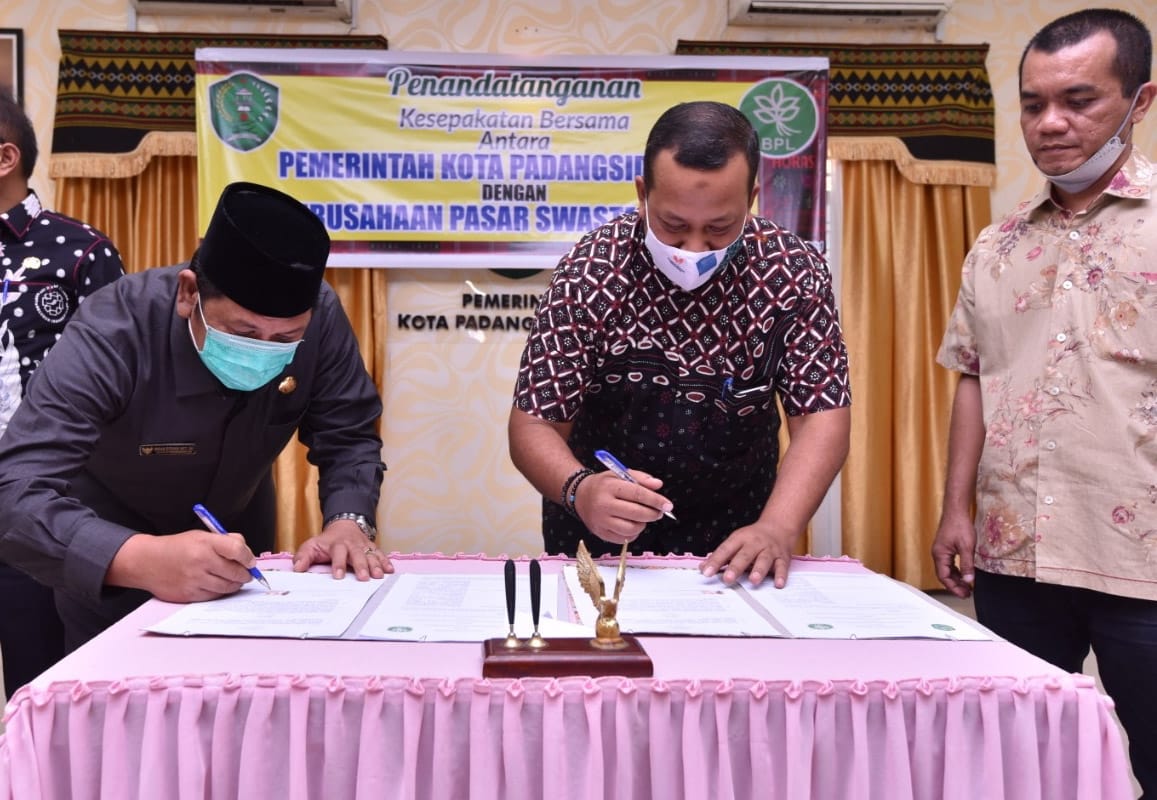 Pemko PSP Jalin Kesepakatan Dengan Pengelola Pasar Mahera