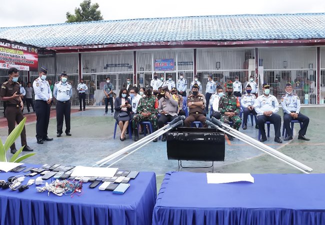 Pemusnahan Barang Hasil Razia di Soborongborong, Kalapas: Komitmen Zone Integritas WBK/WBBM 2021