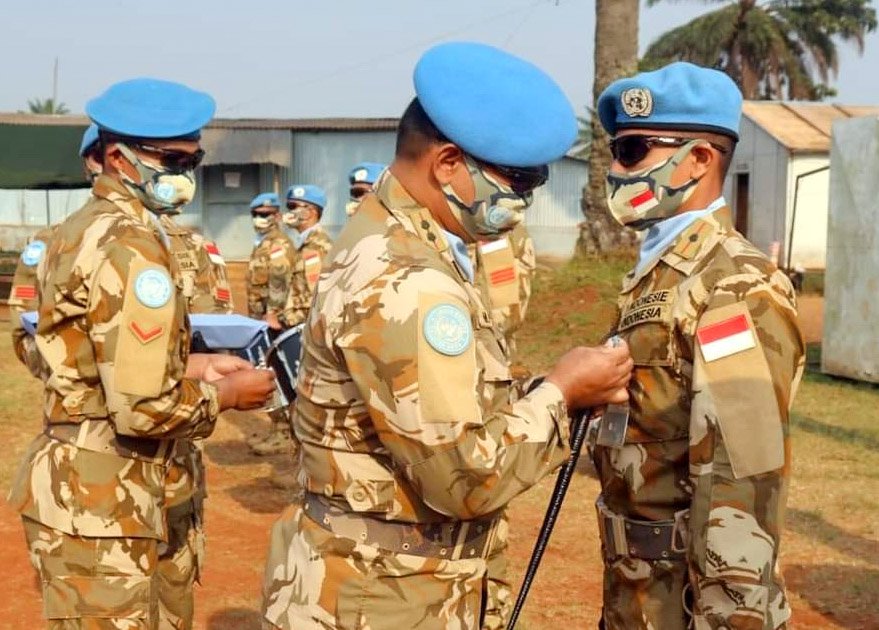 175 Personel Satgas Kizi Konga XX-Q/MONUSCO Terima Penghargaan PBB