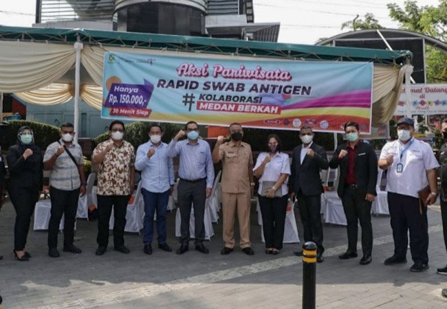 Bangkitkan Sektor Pariwisata, Pemko Medan Gelar Rapid Test Swab Antigen