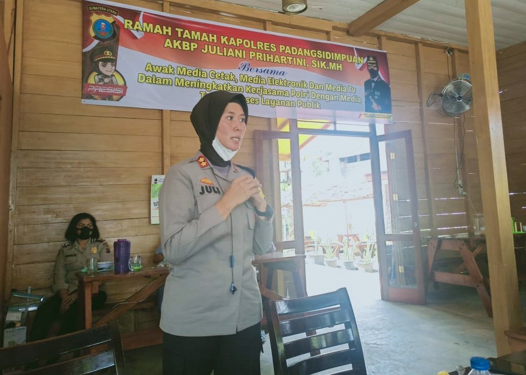 Silaturahmi Bersama Media, Kapolres PSP: Media Pelopor Kesadaran Gunakan Masker