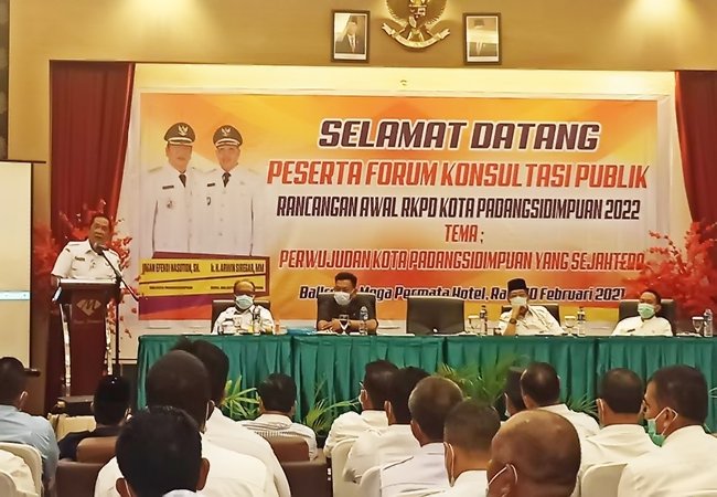 Ranwal RKPD 2022, Walkot Ingatkan Konsultasi Publik Akan Memotret Berbagai Gagasan