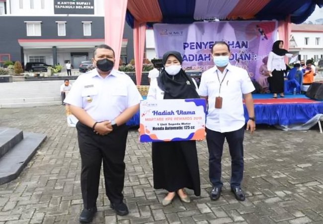 Hadiri Undian Hadiah Martabe,Bupati Tapsel Apresiasi Bank Sumut