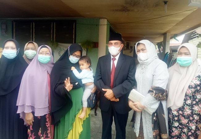 Gubsu Kunjungi Keluarga Almarhum Ilham Pane