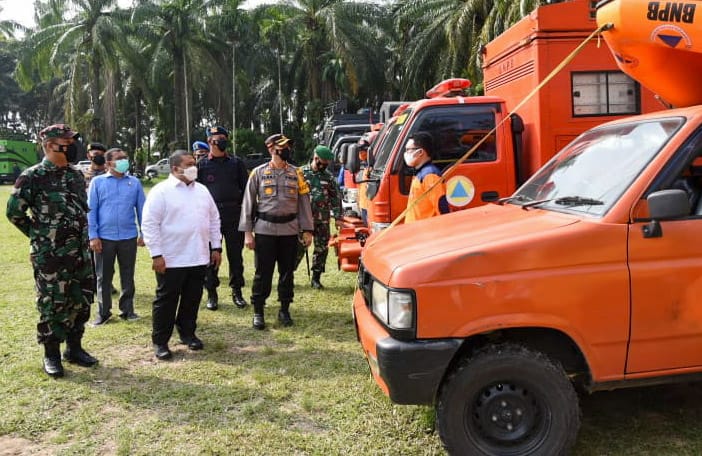 Pemkab Tapsel Gelar Apel Pasukan Antisipasi Karhutla