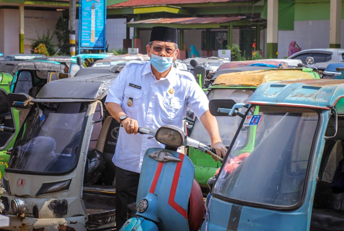 Pemko PSP Sosialisasi dan Uji Kelayakan Becak