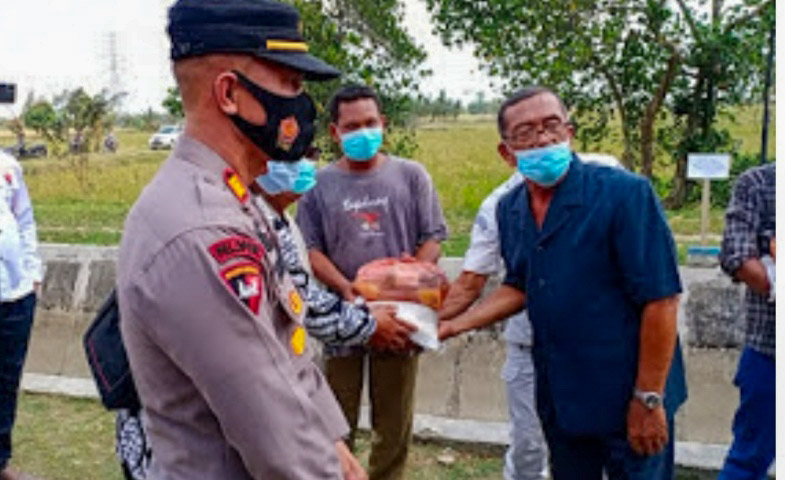 Polsek Percut Sei Tuan Bersama Muspika Dirikan Posko Bencana Alam