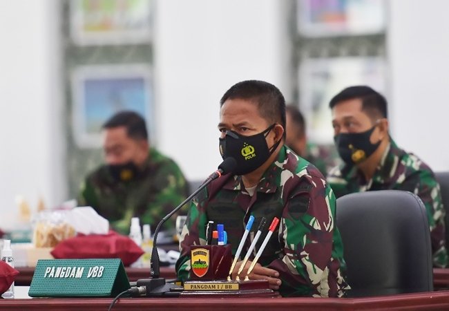 Erupsi Gunung Sinabung, Pangdam I/BB Himbau Masyarakat Waspada