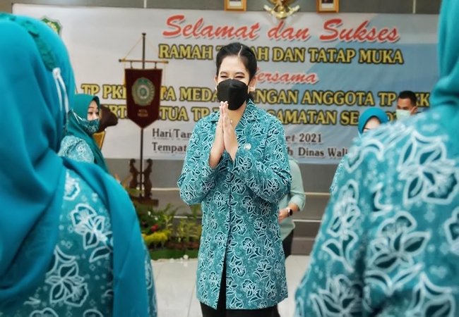 Hadiri Ramah Tamah Anggota, Ketua TP PKK: Bekerjasama Membangun Kota Medan