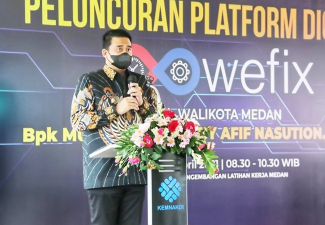 Luncurkan Platform Wefix, Bobby Nasution: Diharapkan Wadah Pencari Kerja