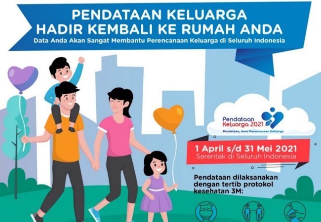 Pemerintah Lakukan Pendataan Keluarga Tahun 2021