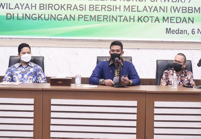Canangkan WBK/WBBM, Bobby Nasution: Layanan Publik Medan Harus Ditingkatkan, Bersih dan Bebas KKN