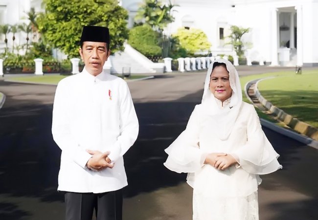 Presiden Jokowi Sampaikan Ucapan Hari Raya Idulfitri 1442 H