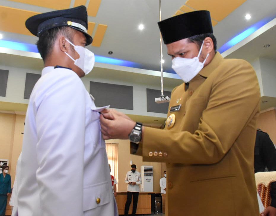 Lantik 4 Kepala Desa,Wabup Sergai: Jaga Kepercayaan Masyarakat