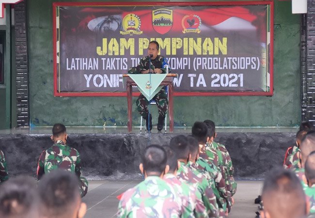 Yonif 123/Rajawali Gelar Lattis Tingkat Kompi