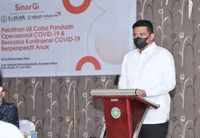 Bobby Nasution Ajak Seluruh Elemen Tekan Penyebaran Covid-19 di Medan