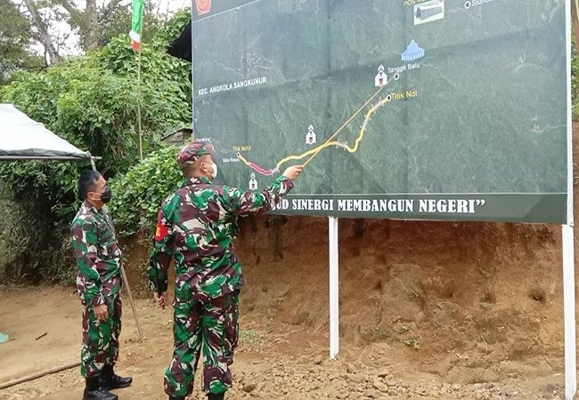 Danrem 023/KS Beri Arahan di Lokasi TMMD ke-111 Kodim 0212/TS