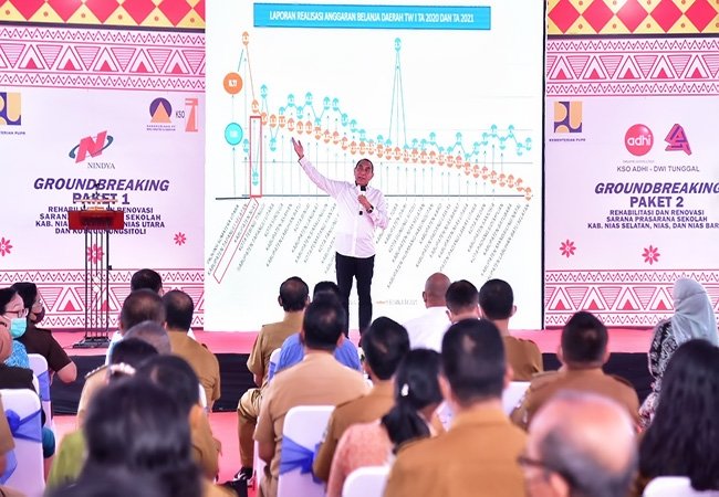 Resmikan Renovasi 91 Sekolah di Nias, Gubsu Harapkan Kualitas Meningkat