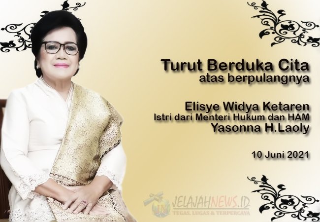 Istri Menkumham Yasonna Laoly Meninggal Dunia