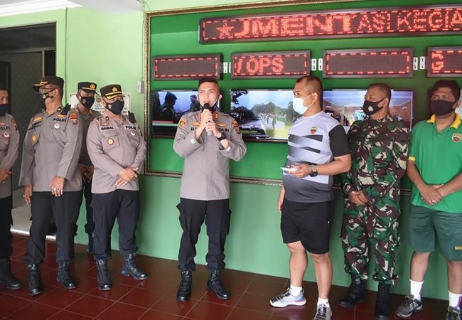 HUT Ke-71 Kodam I/BB, Polres Tapsel Beri Surprise Ke Kodim 0212/Ts dan Yonif 123 Rajawali