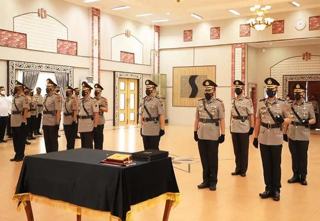 Sertijab 4 Kapolres Ditunda, Kapolda Sumut Pimpin Sertijab PJU dan 3 Kapolres