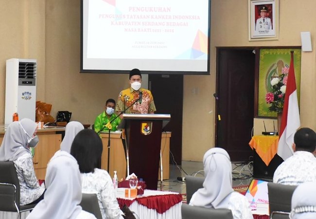 Secara Virtual, Kepengurusan YKI Sergai Dikukuhkan