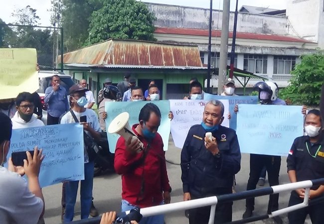 Wartawan se-Tabagsel dan LSM Minta Polisi Usut Tuntas Penembakan Jurnalis