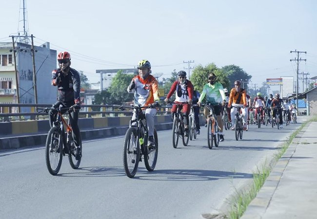 Bupati Asahan Gowes  Bersama Forkopimda