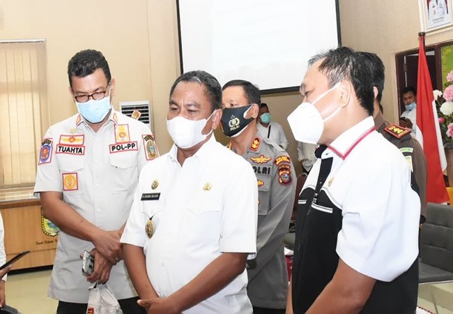 Evaluasi dan Monitoring PPKM Mikro, Sergai Keluar dari Zona Oranye