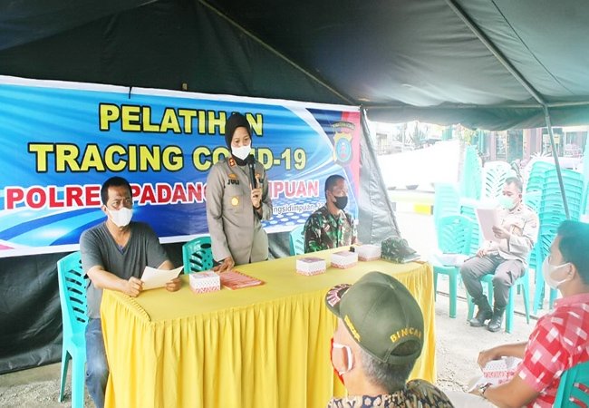 Tekan Penyebaran Covid-19, Kapolres PSP Beri Pelatihan Tracer dan Panduan Terpapar