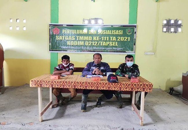 Antisipasi Karhutla Satgas TMMD Kodim 0212/TS Gelar Sosialisasi