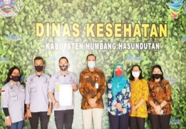 Rutan Klas II B Humbahas Raih Sertifikat Laik Hygine dan Sanitasi