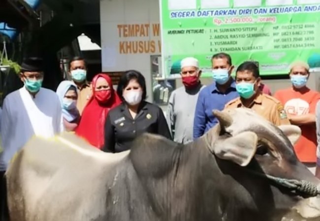 Bupati Karo Sumbangkan 1 Ekor Sapi Kurban