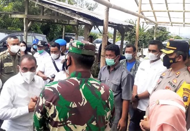 Bupati dan Wakil Bupati Sambut Kunker Gubsu di Karo