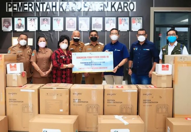 Pemkab Karo Terima Bantuan dari Yayasan BUMN