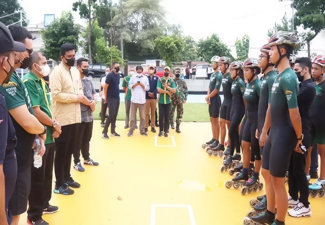 Bobby Nasution Motivasi Atlet Medan di Ajang PON 2021