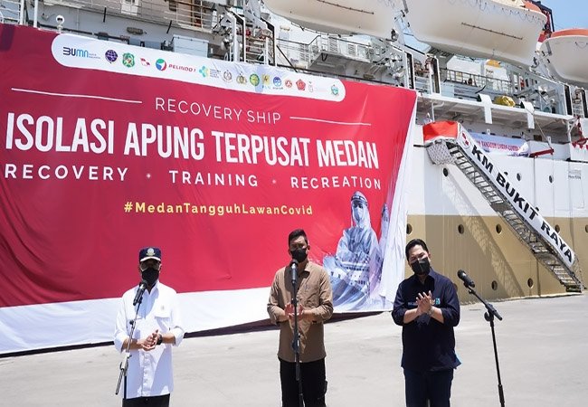 KM Bukit Raya Diharapkan Dapat Menampung Warga Isoman