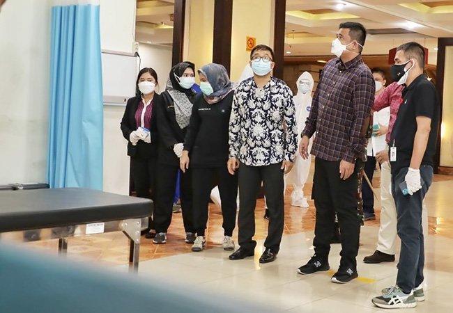 Tinjau Hotel Ex Soechi, Bobby Nasution Fokuskan OTG Jalani Isolasi