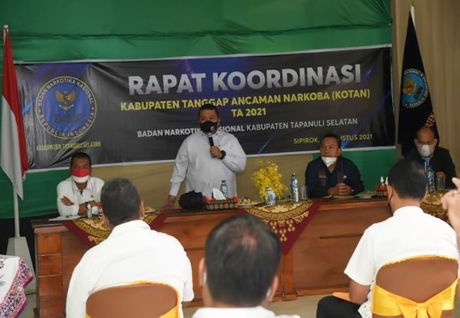 Bupati Tapsel : Pemberantasan Narkoba Tanggungjawab Bersama