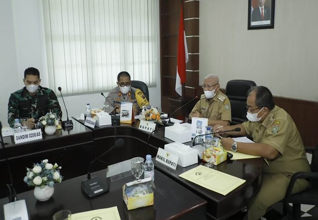 Satgas Covid-19 Asahan Diskusikan Himbauan PPKM Level 3