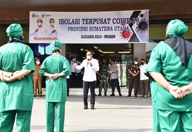 Resmikan Isolasi Terpusat Gratis, Gubsu Sebut Jangan Suka-suka, Harus Tertib