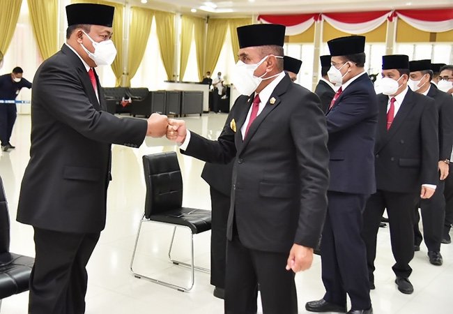 Lantik 9 Pejabat Pratama, Gubsu Sebut 