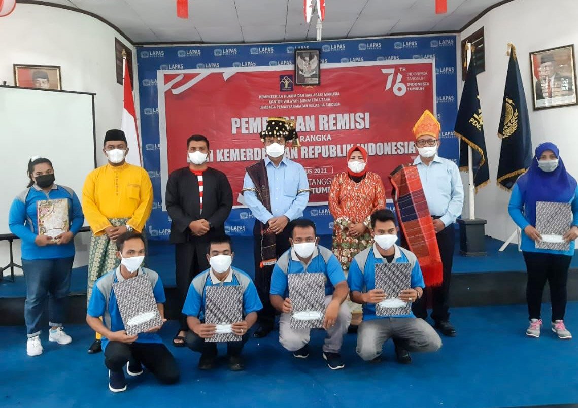 532 Wbn Lapas Kelas IIA Sibolga Terima Remisi Umum