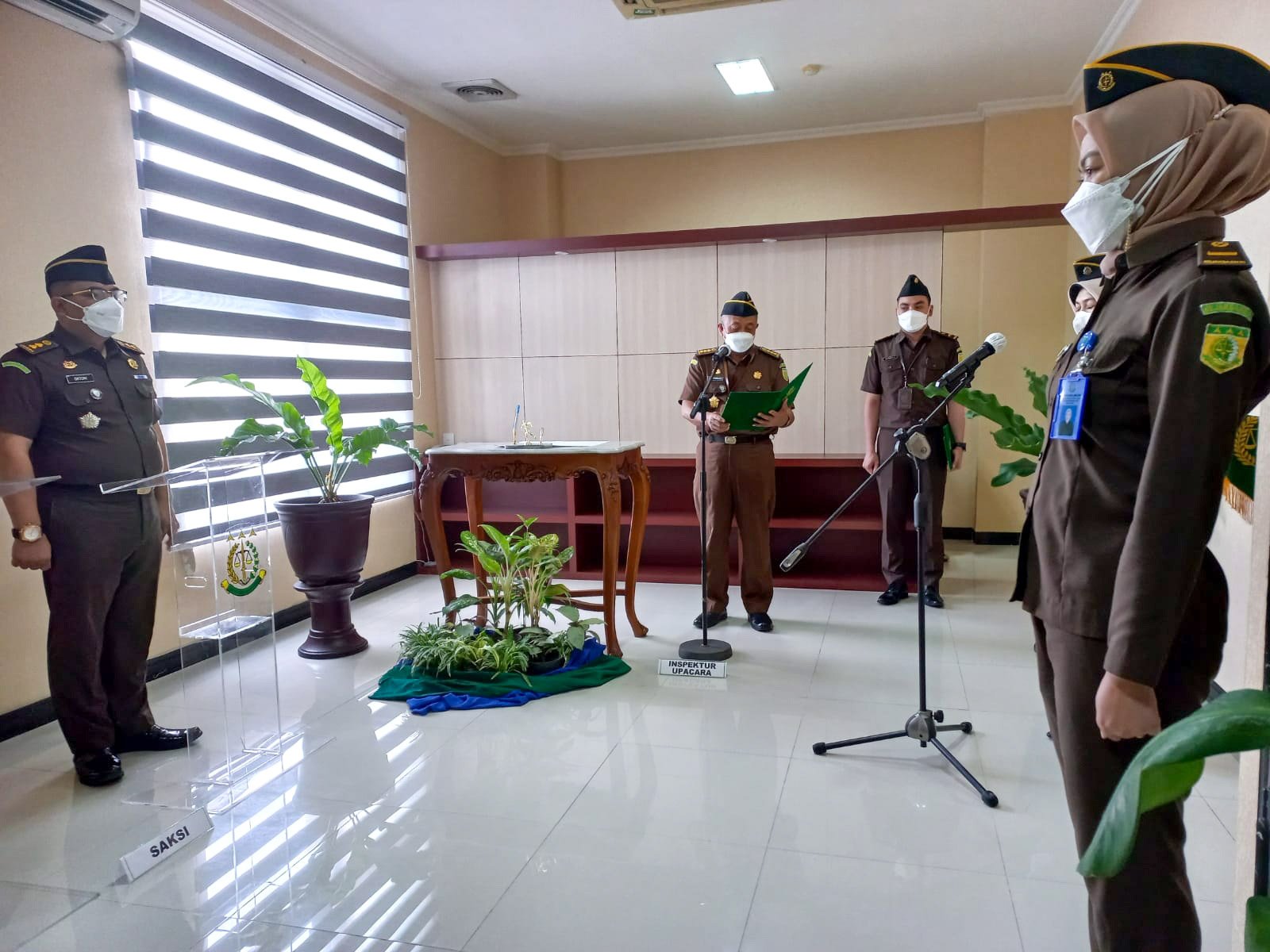 Kejati Jawa Tengah Gelar Pelantikan 3 Pejabat Eselon IV